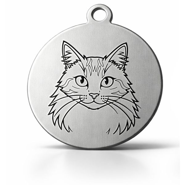 Canvas Cowboy Pets QR Pet Recovery Tag - The Floof Child (20mm Round)