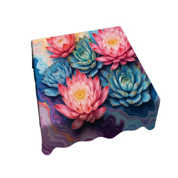Protea &amp; Succulent Petalwave Square Tablecloth