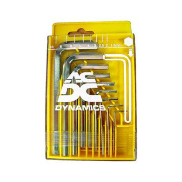 9 Piece Hex Key Set 1.5-10Mm Nickel Plated