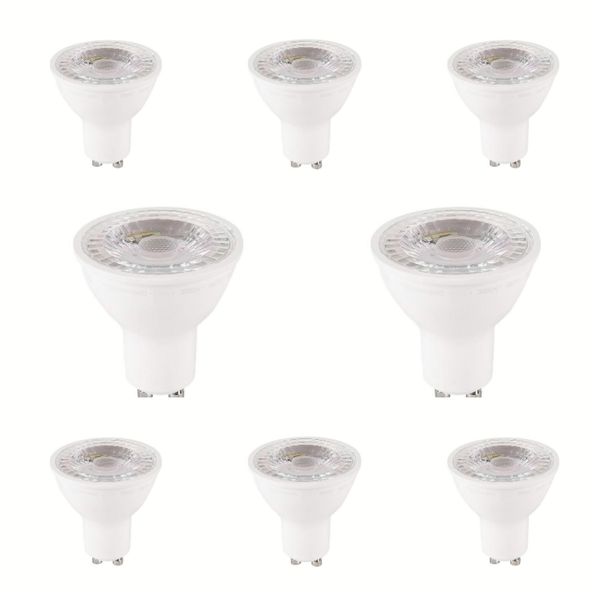 220V 7W LED Energy Saving Dimmable Rechargeable Downlights GU10 8 Pcs