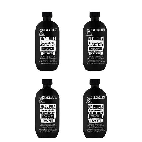 4 x Madubula Household Disinfectant 100ml - Effective Germ Cleaner