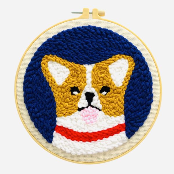 Puppy - Punch Needle Embroidery Wool Art DIY Craft Kit Tapestry
