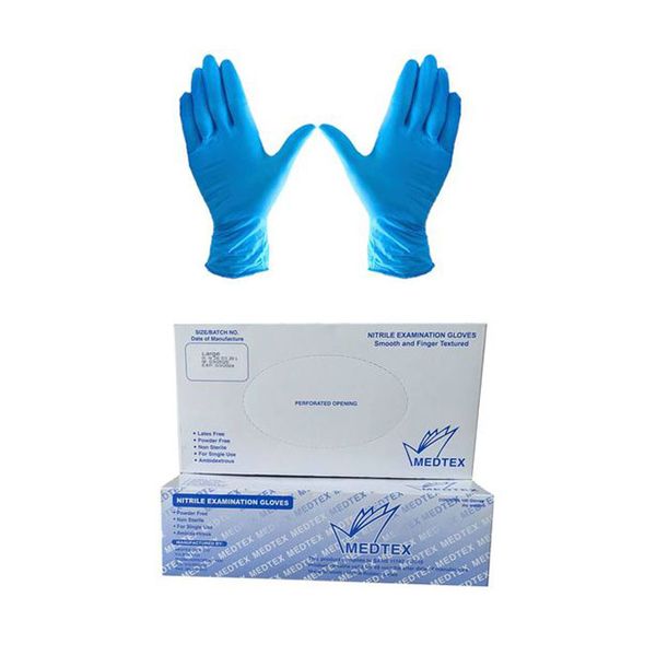 Medtex Nitrile Examination Gloves (Medium) - 500