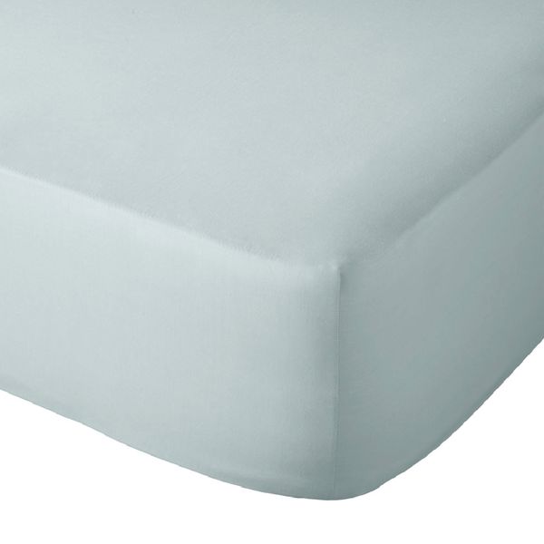 Sheraton 144TC 100% Cotton Fitted Sheet - Duck Egg