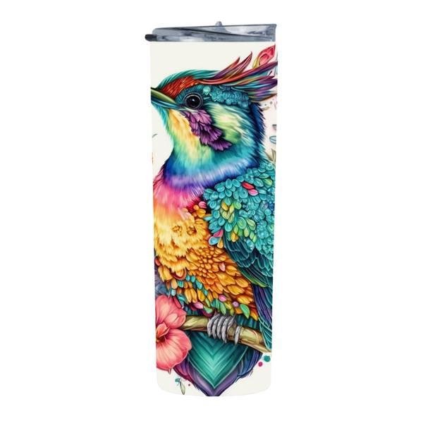 Heart Woodpecker 20 Oz Straight Skinny Tumbler 047