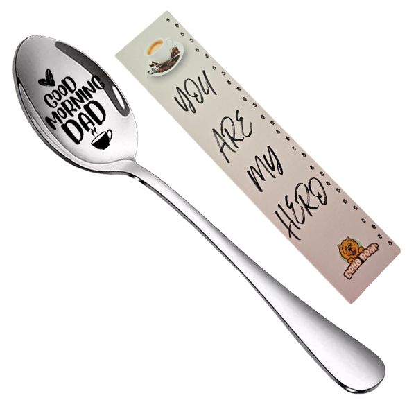 Father's Day Stainless Steel Spoon and Bella Bear Gift Card