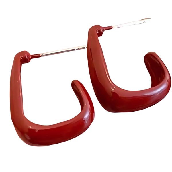 Po'di Grazia- Cherry Red Stud Earrings, Gift Set