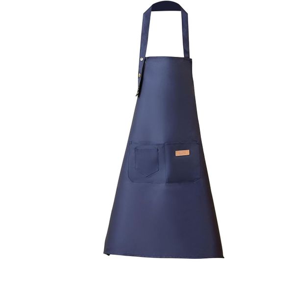 Canvas Apron with Pockets, Waterproof Kitchen Cooking Aprons Work Apron