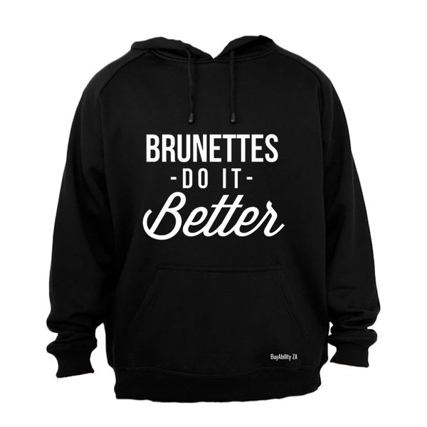 Brunettes Do It Better - Ladies - Hoodie - Grey