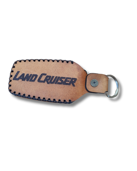 Leather Key Fob Cover for Toyota Land Cruiser 300 Proximity Key