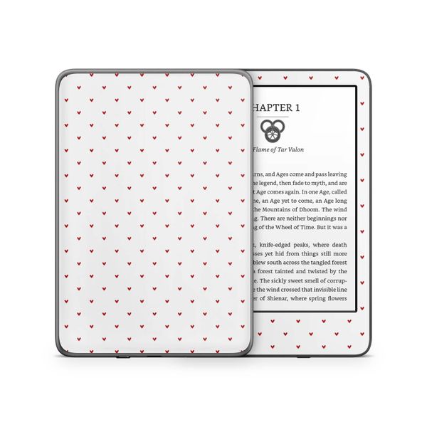 Red Hearts Kindle 6-inch Skin