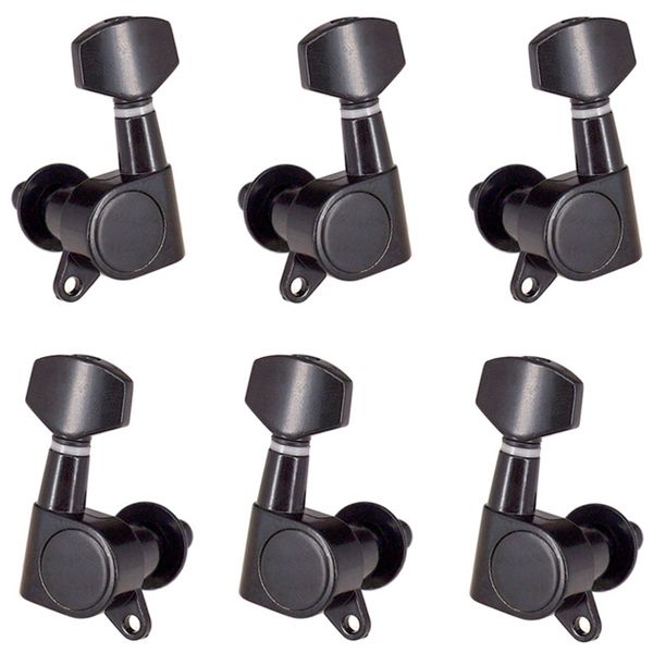 3R3L Tuning Peg Machine Head For Acoustic Electric Guitar Black