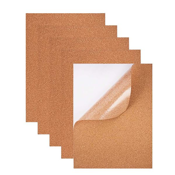 5pc Self-Adhesive Cork Board,Bulletin Board,Picture Display board,Pin Board
