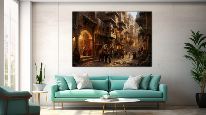 Canvas Wall Art - Medieval Jouney Abstract - Jt0040