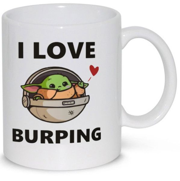 I Love Burping Yoda Star Wars Funny Gift Coffee Mug (11Oz Normal Size)