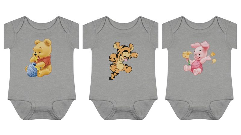 Winne the Pooh 3 Piece Baby Grow Set