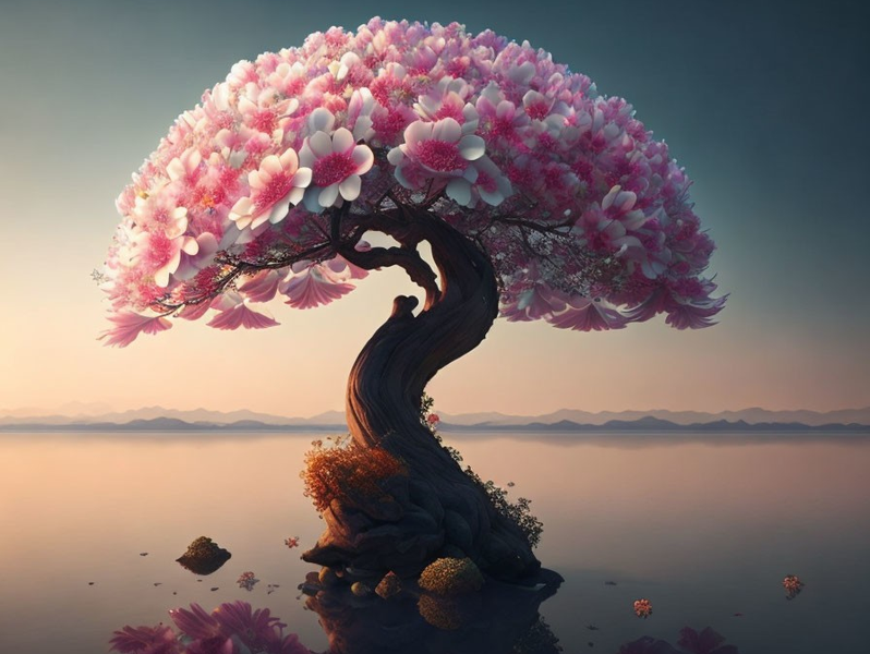 Canvas Wall Art Home Decor - Chinese Flower