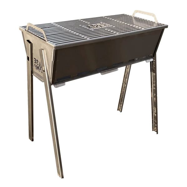 Basecamp Outdoor Eco Stainless Steel Portable Braai - 50cm