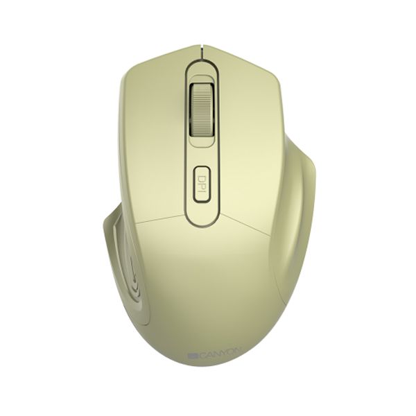 Canyon - 2.4GHz Wireless Optical Mouse with 4 buttons - Pearl White