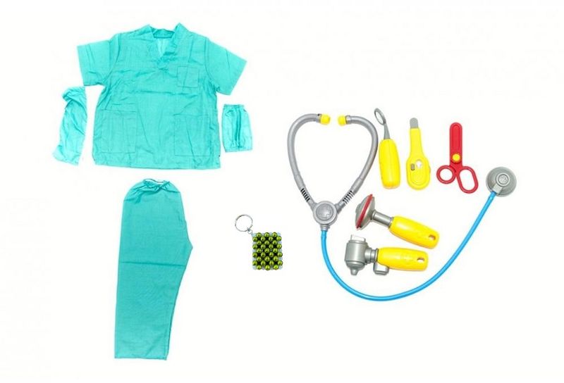 Doctor/Surgeon Role Play Costume for Kid Plus Key Holder