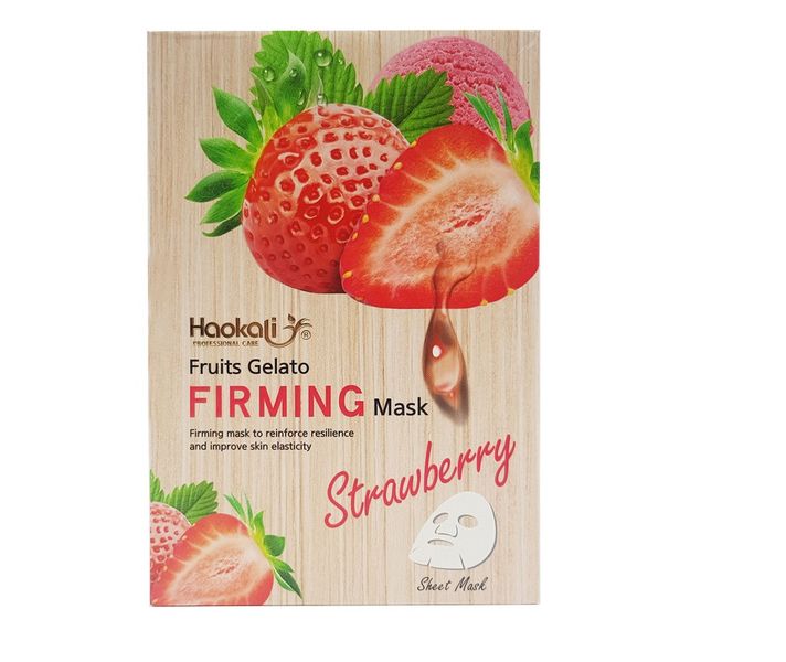 Haokali - Fruits Gelato Strawberry Firming Mask Box of 10