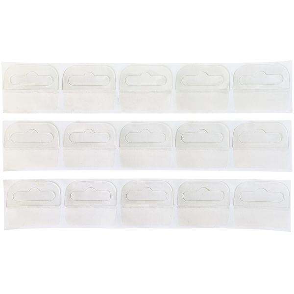 500 Self-Adhesive Euro Hook Slot Plastic Display Hang Tabs