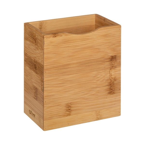 5five Magnetic Bamboo Kitchen Utensil Holder 13x15.5x8.3