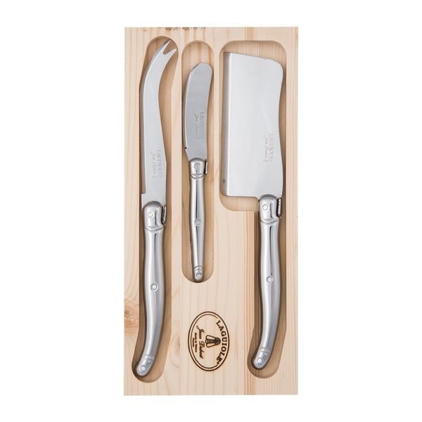 Laguiole by Jean Dubost - France 3 Piece Cheese Set - Stainless Steel