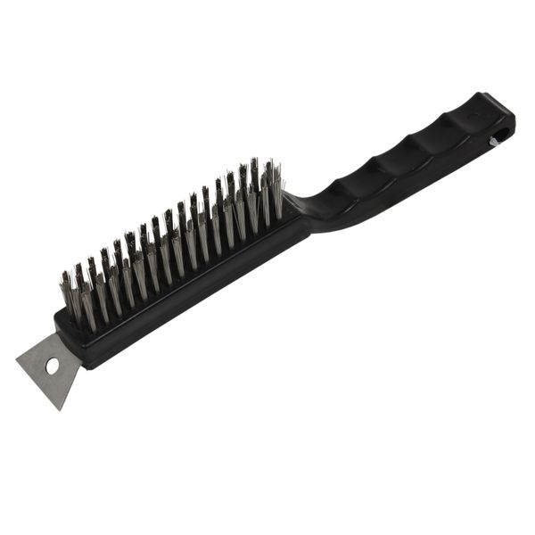 Alva Grill Brush With Stainless Steel Bristles and Scraper