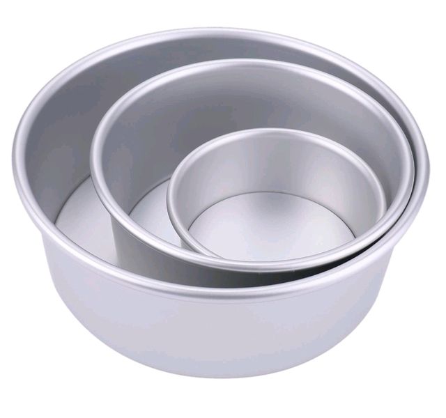 Set of 3 Tiered Aluminum Round Cake Pans