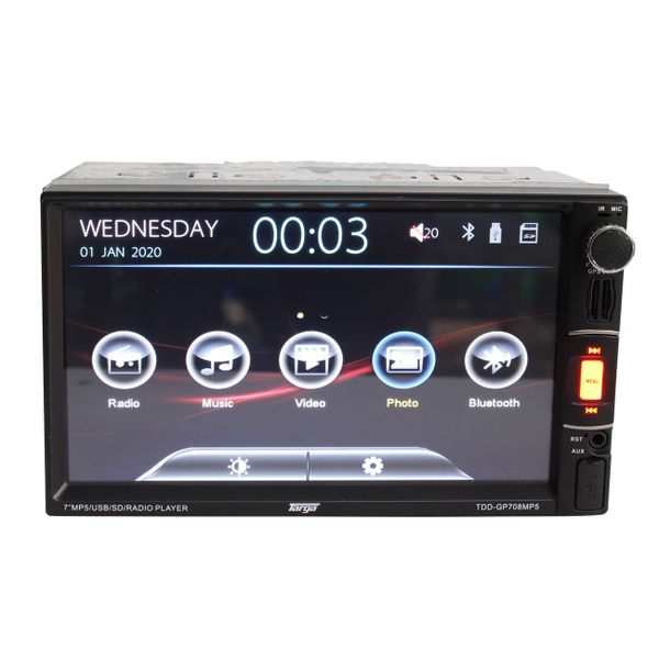 Targa TDD-708Mp5 7 Inch Media Player with Bluetooth, USB, &amp; RDS