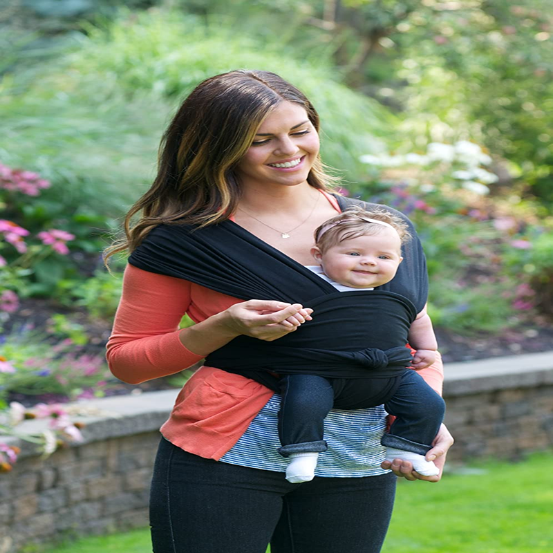 Slings & Wraps Baby Wrap Stretchy Baby Sling Carrier Dark grey