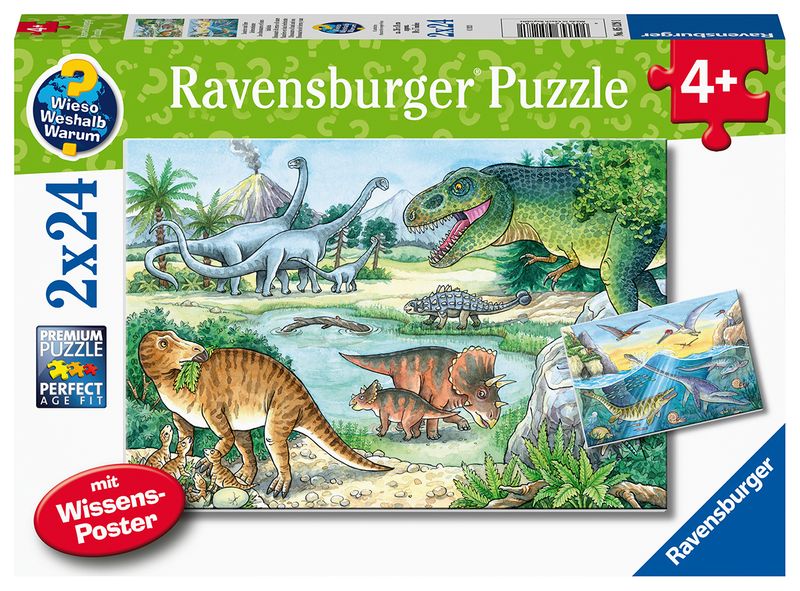 Ravensburger 2X24 Piece Puzzles-Dinos