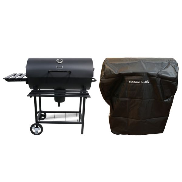 Outdoor Buddy - Barrel Braai &amp; Cover