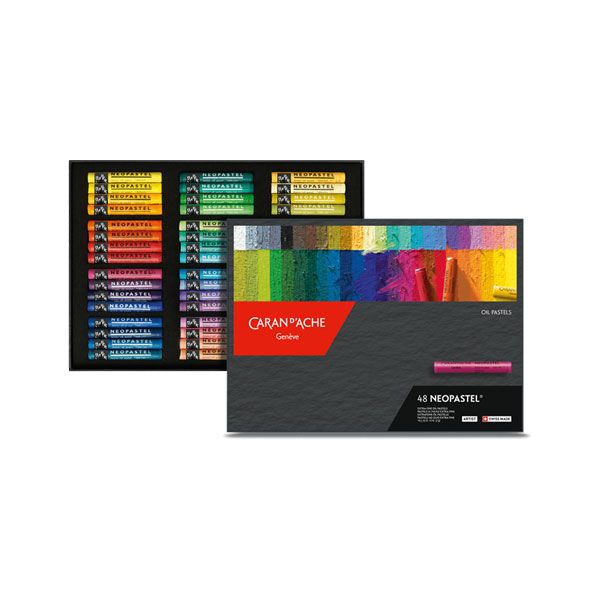 Caran D'Ache Neopastel oil pastels, 48 pastel set