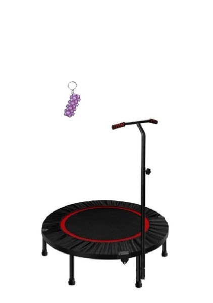 Collapsible Trampoline With T-Shaped Handrail And A Keyholder