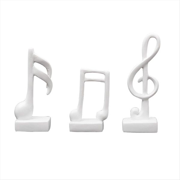 Music Note Decor Gifts Musical Figurine Modern Statue Sculpture White