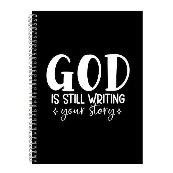 God is Writing Christian Theme Writing Book A4 Notepad Notebook Gift 402