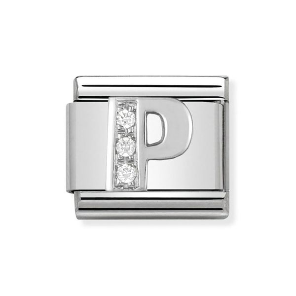Nomination Silver Letter P Charm image
