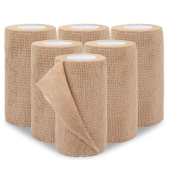6-pack of Medical Self-adhesive Elastic Bandages