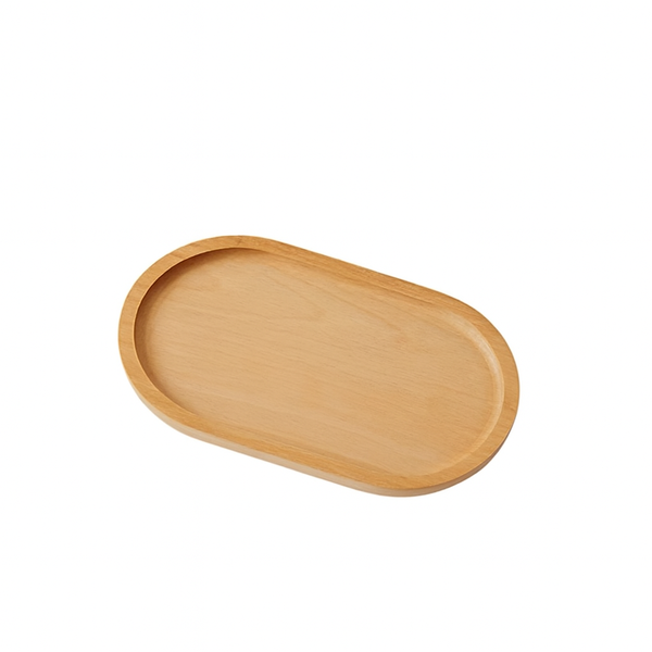 Wooden Oval Tray 25cm - Light Brown