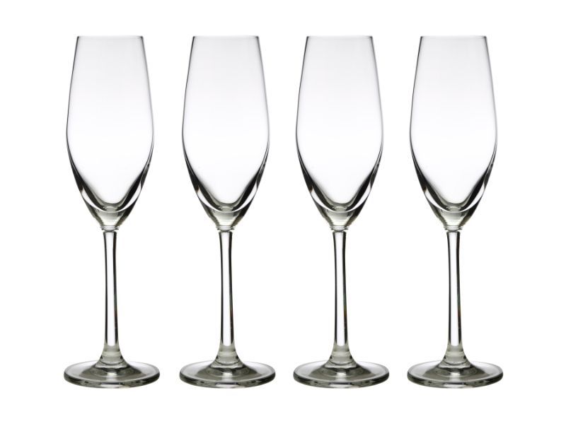 Maxwell and Williams Casa Domani Chiara Flute 210ml - Set of 4