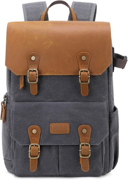 Waterproof Canvas Camera Backpack