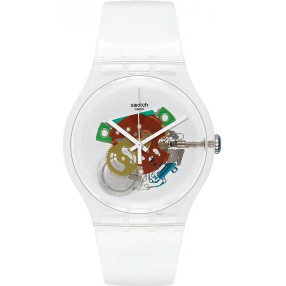 Swatch - Random Ghost White Unisex Rubber Watch - SO29K104 | Shop Today ...