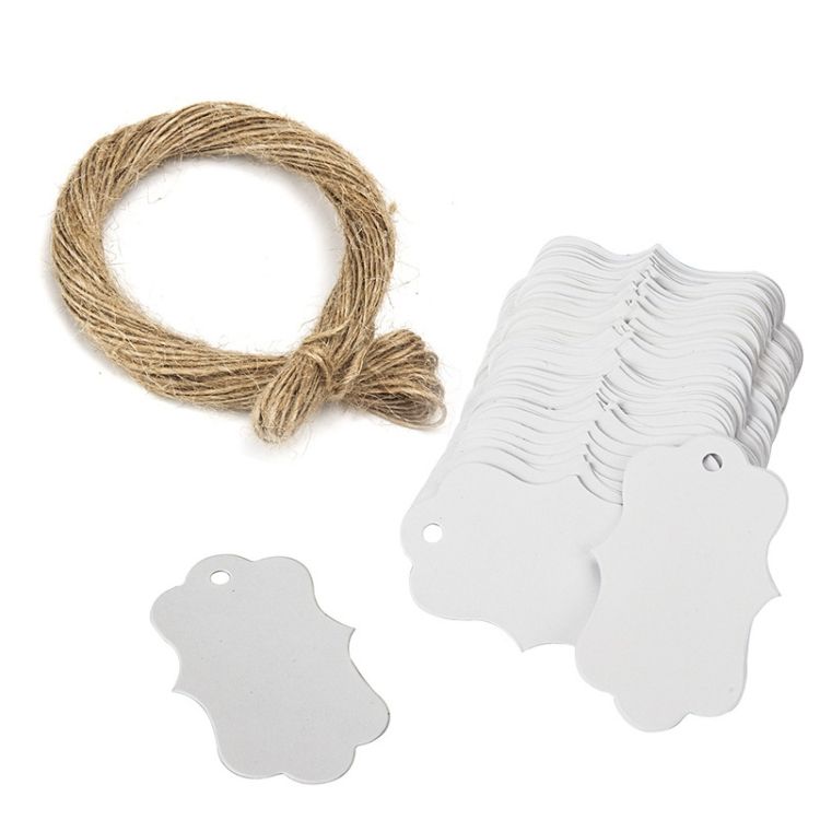 100 Piece Kraft Packaging Tags With Twine White Shop Today. Get it