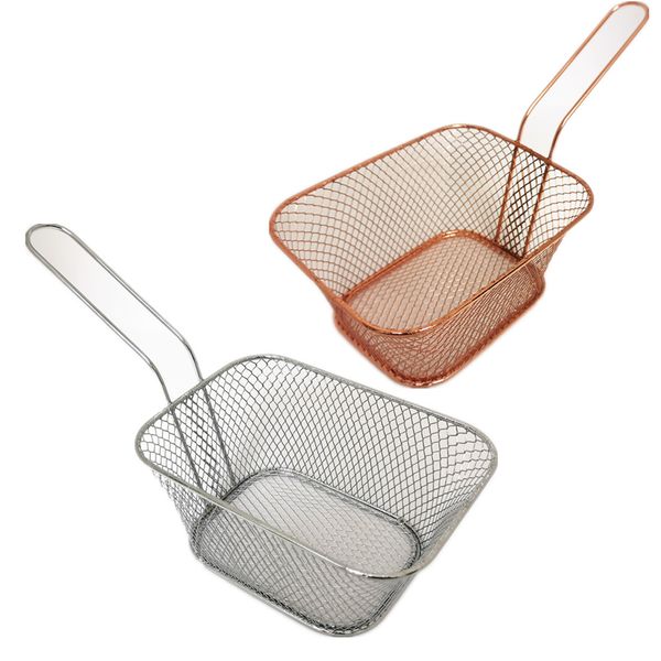 2 x Fry Basket 14x11x7cm Chip Basket