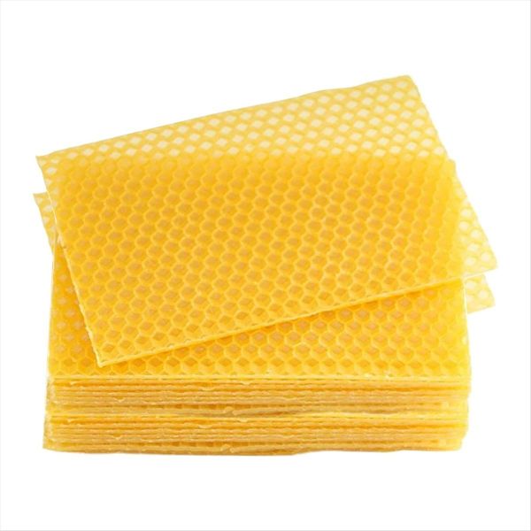 Beeswax Sheets 30Pcs Beeswax Foundation Sheets Wax Foundation for Bee Frame