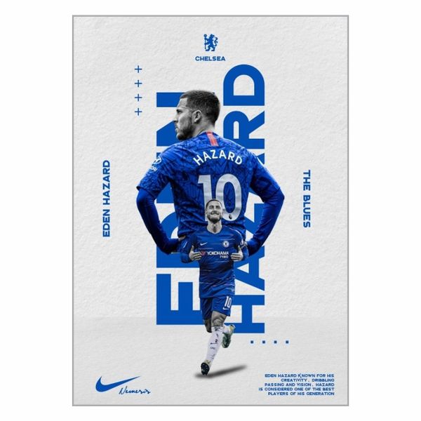 Eden Hazard Chelsea Poster - A1