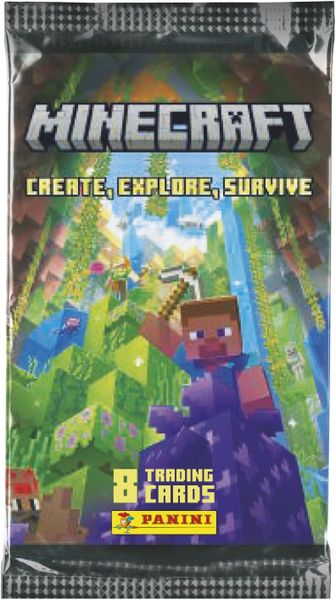 Panini Minecraft 3 Trading Card Booster (8 Cards)