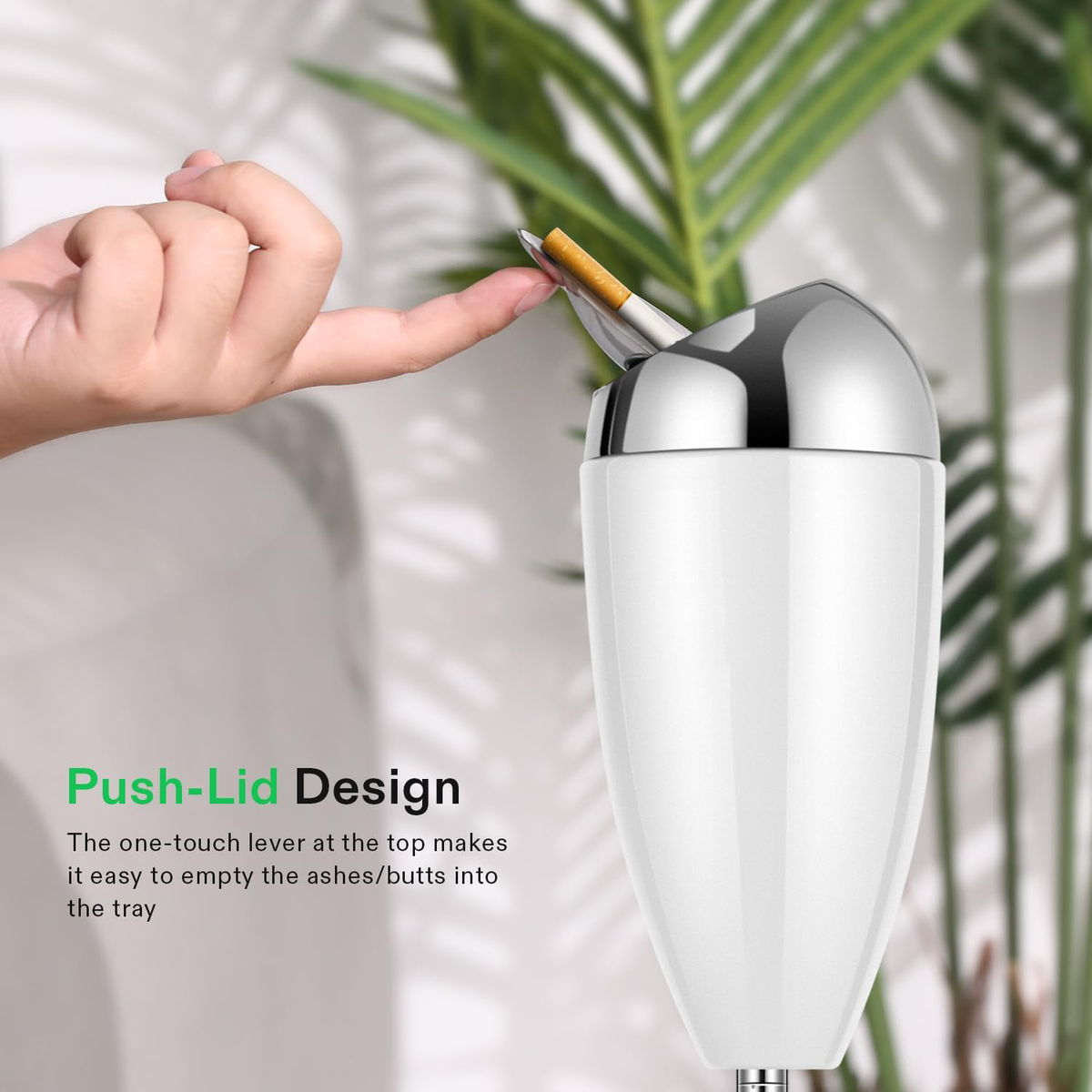 Floor Standing Adjustable Indoor/Outdoor Ash Tray | Shop Today